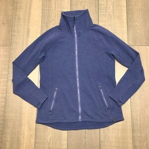 L.L. Bean Jacket Womens Size M Purple Zip Casual Cozy Cabin Core Lightweight